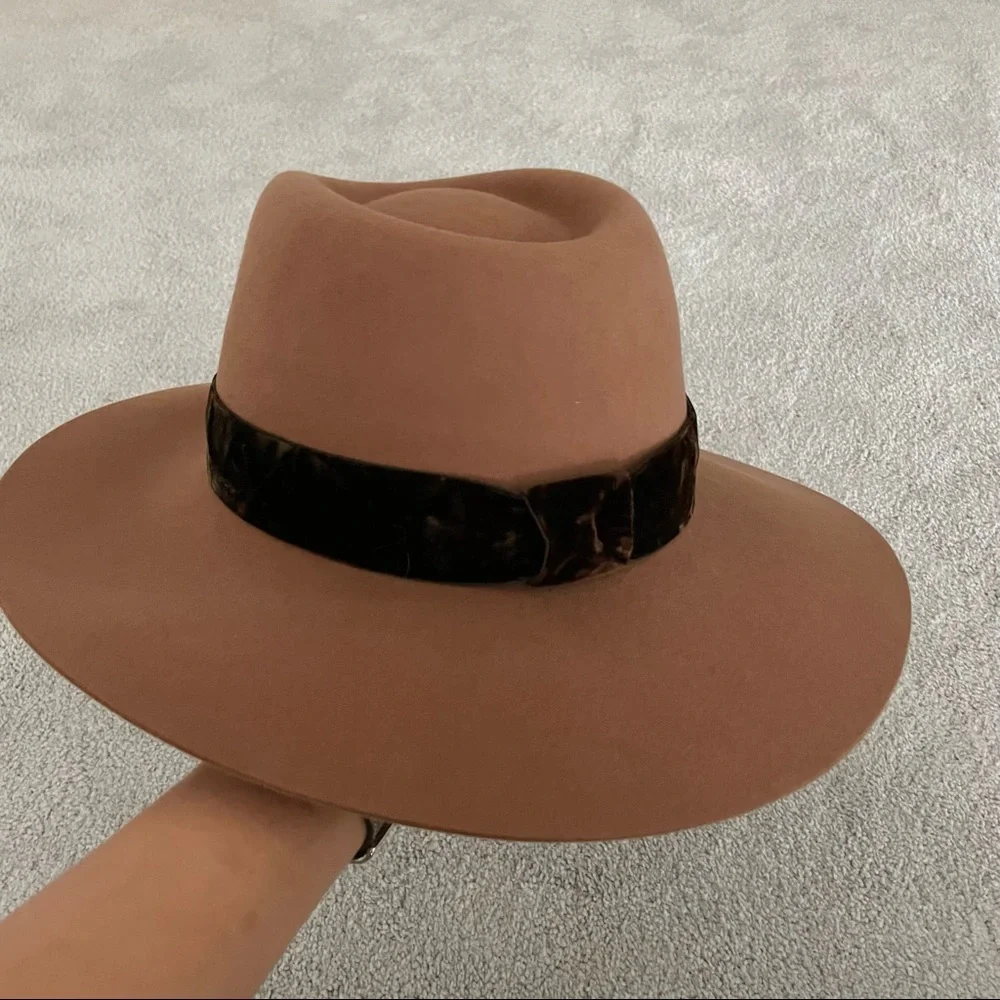 NWT Maison Michel Charles Rabbit Fur Felt‎ Fedora
